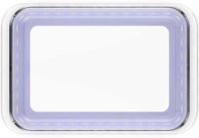 img 2 attached to 🍽️ Duraglass Baking Dish, Tropical Violet Color, 9x13 Size, 3 Quart