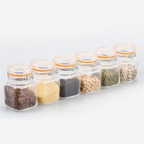 img 1 attached to 🏺 Encheng 4 oz Glass Jars: Airtight, Leak Proof & Label-Ready | 30-Pack