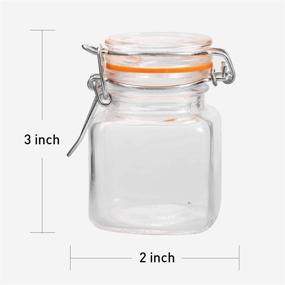 img 3 attached to 🏺 Encheng 4 oz Glass Jars: Airtight, Leak Proof & Label-Ready | 30-Pack