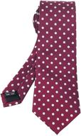 👔 elfeves classic polka jacquard necktie: timeless boys' accessory for effortlessly stylish looks logo