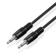 🔌 high quality 12v trigger cable: 3ft monaural 1/8 ts male plug to monaural 1/8 ts audio cable logo