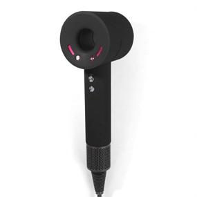 img 4 attached to Dyson Hair Dryer Silicone Case: Washable, Anti-Scratch & Shockproof Cover for Travel - Black Pink Red Purple (Black)