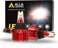 🔆 alla lighting xtreme super bright t15 912 921 led bulbs - 3000 lumens canbus error free smd w16w 922 replacement for rv, cars, trucks, suvs, vans - 6000k xenon white logo