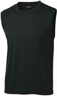 👕 high-performance driequip black sleeveless moisture wicking t-shirt in 4xl: stay cool and dry! logo