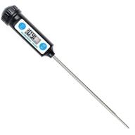 🌡️ anpro dt-10 instant read digital cooking thermometer: accurate long probe for food, meat, candy, and bath water in black logo