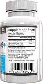 img 1 attached to 💪 PEScience Forskolin Capsules, 95% Pure Forskolin Extract for Effective Weight Management, 60 Count