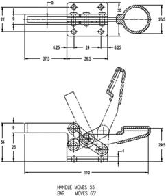 img 1 attached to Горизонтальный быстроразъемный зажим POWERTEC 20322