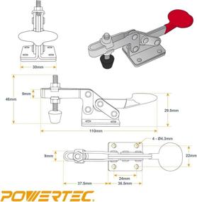 img 2 attached to Горизонтальный быстроразъемный зажим POWERTEC 20322