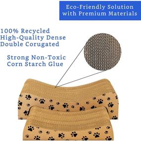 img 1 attached to 🐱 YAY Pets 2-in-1 Cat Scratcher - Cardboard Scratch Pad for Indoor Cats - Cat Scratchers - Scratching Post Lounge Bed - Cat Scratching Pad - Cat Scratch Pad