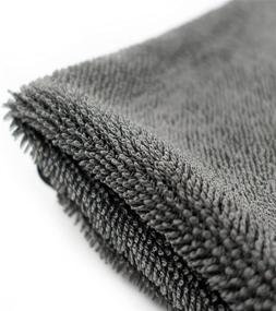 img 3 attached to 🧽 Large Gray 29 x 33 Inches Pack of 2 SHSCLY Microfiber Car Drying Towels