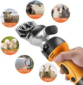 img 2 attached to 🐑 550w Professional Electric Sheep Shears - Ideal Clippers for Thick Hair Grooming in Sheep, Goats, Cattle, and Pet Livestock