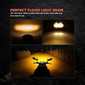 img 3 attached to Samman Flood Led Light Bar With Amber Fog Lights For Jeep Offroad Work Lights 40W 6D Led Driving Lights For Waterproof Motorcycle Pods Headlights Apply To ATV UTV SUV Truck Matine 2PCS …