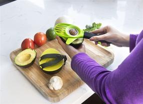 img 1 attached to 🥑 Efficiently Slice, Pit, and Store Avocados with the Simply Served 3-in-1 Avocado Slicing and Storage Set: Prevent Browning and Ensure Safe, Green Slices