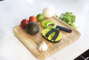 img 2 attached to 🥑 Efficiently Slice, Pit, and Store Avocados with the Simply Served 3-in-1 Avocado Slicing and Storage Set: Prevent Browning and Ensure Safe, Green Slices