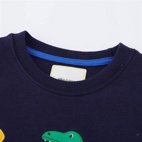 img 1 attached to Sweatshirt Crewneck Pullover Applique Playwear