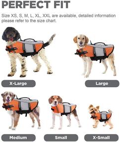 img 2 attached to Durable Reflective Dog Life Vest for Swimming, Kayaking, and Boating - Keep your Pet Safe with this Lifesaver Coat - Ideal for Small, Medium, and Large Breeds - Adjustable, High Visibility, and Quick Release Design - Includes Flotation Device - Swimsuit Preserver - Ripstop Lifevest