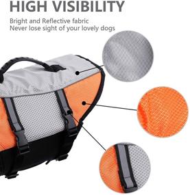 img 1 attached to Durable Reflective Dog Life Vest for Swimming, Kayaking, and Boating - Keep your Pet Safe with this Lifesaver Coat - Ideal for Small, Medium, and Large Breeds - Adjustable, High Visibility, and Quick Release Design - Includes Flotation Device - Swimsuit Preserver - Ripstop Lifevest