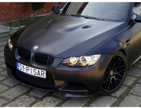 img 2 attached to 🚗 Enhance Your Car's Appearance with 3M 2080 S12 SATIN BLACK 5ft x 1ft Car Wrap Vinyl Film
