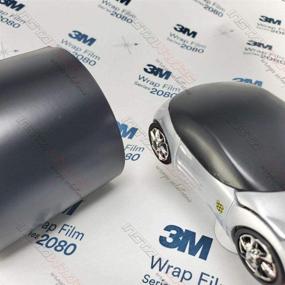 img 4 attached to 🚗 Enhance Your Car's Appearance with 3M 2080 S12 SATIN BLACK 5ft x 1ft Car Wrap Vinyl Film