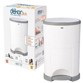 img 4 attached to 🗑️ Dekor Plus Hands-Free Diaper Pail, White: The Ultimate Odor-Free Solution for Diaper Disposal