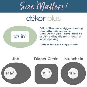 img 1 attached to 🗑️ Dekor Plus Hands-Free Diaper Pail, White: The Ultimate Odor-Free Solution for Diaper Disposal