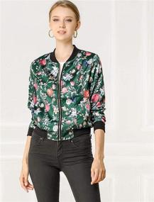 img 1 attached to Allegra Womens Sleeve Collar Floral Women's Clothing