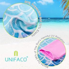 img 1 attached to Breathable Tankini with UPF 50+ Sun Protection for 👙 Toddler Girls, UNIFACO Summer Beach Swimsuit Rashguard Set, Sizes 2-8T