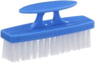 superio nail brush cleaner - durable handled brush for toes, fingernails, all surface cleaning - blue heavy duty scrub brush with stiff bristles - easy grip logo