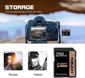 img 1 attached to 📸 High Speed 256GB SD Card - Class 10 Flash Memory Card for Vloggers, Filmmakers, Photographers & Content Curators