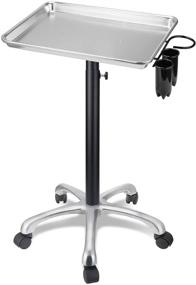 img 4 attached to 💇 Premium Aluminum Salon Tray with Adjustable Metal Feet & Removable Tools Holder – Sleek, Durable, and Rust-Resistant for Salon & Spa Use