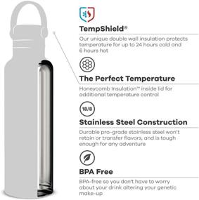 img 3 attached to Hydro Flask Water Bottle 24 oz - Standard Mouth with Flex Lid in Watermelon