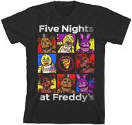 👕 shop exclusive five nights at freddy's character licensed boys' tops, tees & shirts logo