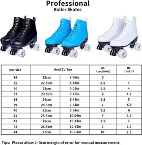 img 3 attached to High Top Rollerskates Professional Outdoor Double Row