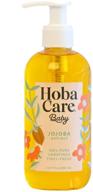 👶 hobacare jojoba baby 8.44 унций (250 мл) - чистый жожоба для лица и тела - необходимый жожоба для младенцев и детей - 100% органический жожоба логотип