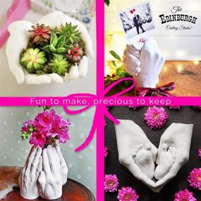 img 2 attached to 🤲 Premium DIY Hand Casting Kit for 2 in Edinburgh - Ideal Couple Gift for Wedding, Anniversary, Shower, Husband, Wife - Create Lasting Memories