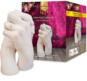 img 4 attached to 🤲 Premium DIY Hand Casting Kit for 2 in Edinburgh - Ideal Couple Gift for Wedding, Anniversary, Shower, Husband, Wife - Create Lasting Memories
