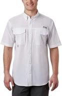 👕 columbia performance woven short sleeve permit shirt логотип