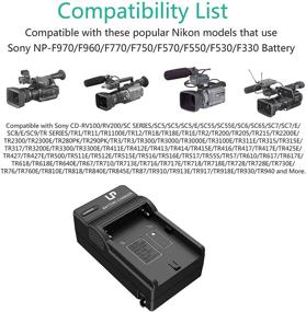 img 2 attached to 🔌 High Compatibility NP-F550 Battery Charger for Sony NP F970, F960, F770, F750 & More, with Support for CCD-SC55, TR516, TR716, TR818, TR910, TR917, CN160, CN-216 LED Light, Feelworld Field Monitor