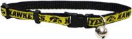 iowa hawkeyes cat collar: stylish pets first collegiate pet accessories in one size logo