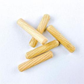 img 2 attached to 🪵 Флутированные древесные зубцы из массивной древесины, Размер приблизительно 8х40 мм, Изготовлено из дерева.