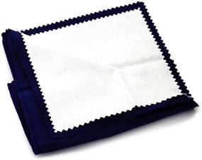 img 2 attached to 🌟 Premium 12"x15" Jewelry Care Cloth for Gold, Silver, Platinum - The Choice of Professionals! Cleans, Polishes, and Preserves with Extra Large 2-Ply Design - Sterling Manufacturers