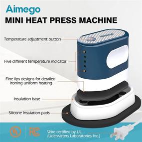 img 2 attached to 👕 Compact Heat Press Machine for T-Shirts: Small and Efficient Shirt Printing for HTV Vinyl Projects, Heat Transfer & Pressing Mat Included