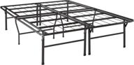 🛏️ budget-friendly best price mattress 18 inch metal platform beds with heavy duty steel slat mattress foundation in sleek black design логотип