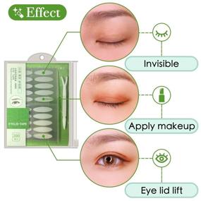 img 3 attached to 200 Pairs of Breathable Self-Adhesive Eyelid Lift Strips: Waterproof Invisible One Side Eyelid Tape Stickers for Instant Eye Lift, Ideal for Uneven, Droopy, and Hooded Eyelids, No Surgery Required