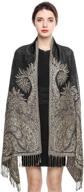 🧣 pashmina reversible paisley blanket scarves: stylish women's accessories for ultimate comfort and versatility logo