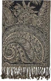 img 1 attached to 🧣 Pashmina Reversible Paisley Blanket Scarves: Stylish Women's Accessories for Ultimate Comfort and Versatility