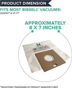 img 1 attached to 🧹 5-Pack Crucial Vacuum Replacement Bags Compatible with Bissell 2032026 - Fits VP-77 Models - Compact Bags for Home Vacuums, Power Partner & Power Partner Plus Canisters