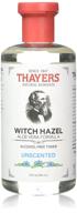 thayers witch hazel and aloe vera toner - alcohol-free and unscented, 12 oz. (pack of 2) logo