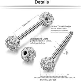 img 3 attached to ORAZIO Stainless Nipple Piercing Barbell