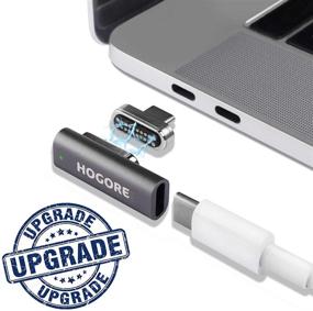 img 4 attached to Магнитный адаптер USB C - HOGORE 20 пиновый преобразователь MagSafe в USB C для быстрой зарядки (100 Вт), высокоскоростной передачи данных (10 Гбит/с), поддержка 4K видео совместима с MacBook (Pro), Dell XPS и другими ноутбуками и телефонами с поддержкой Type C